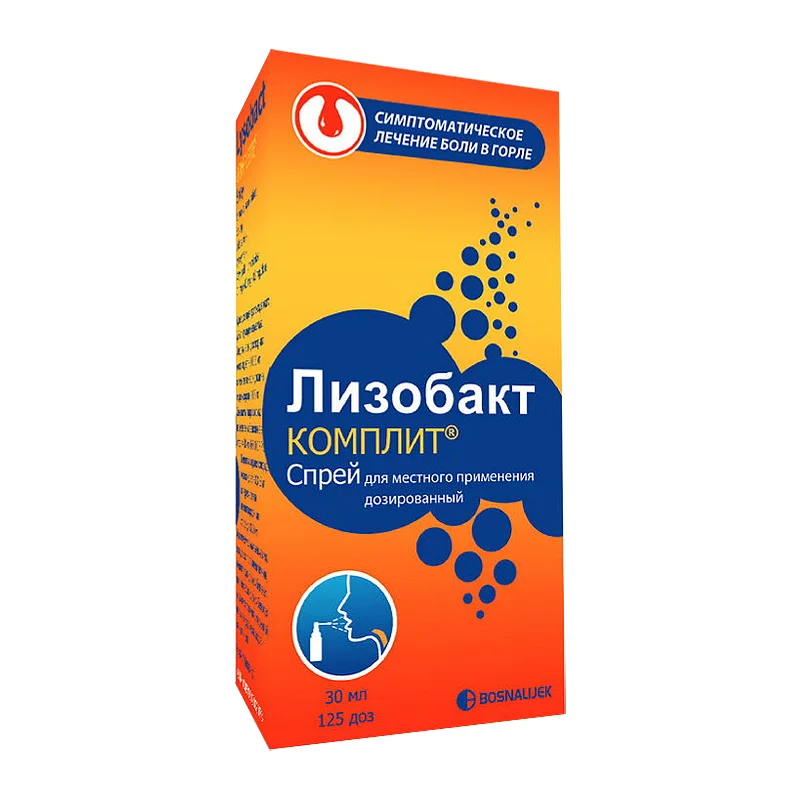 Лизобакт спрей 0.3 мг / доза