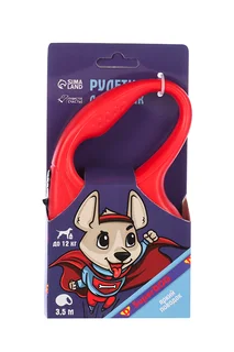 Рулетка Пушистое счастье для собак Super DOG 3,5 м вес животного до 12 кг