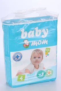 Подгузники Baby mom Maxi крем-бальз (7-18 кг) 66 шт