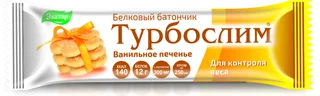 Турбослим ванильное печенье для контроля веса батончик 50 гр