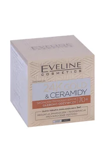 Крем Eveline 24K Gold & Ceramides концентр глубоко питат день / ночь 70+ 50 мл