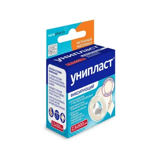 Унипласт пластырь нетканная основа 2,5×500 см