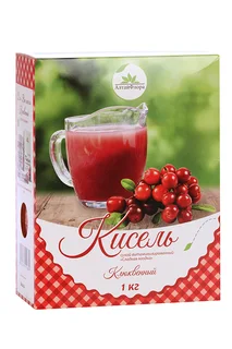 Кисель Сладкая ягодка витаминизированный клюквенный сухой, 1 000 г