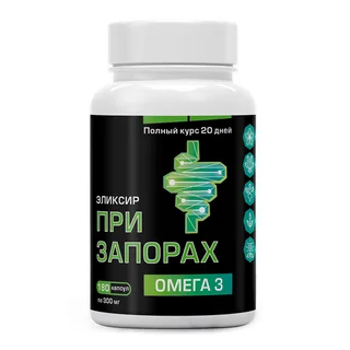 Масло льняное Компас Здоровья Омега 3 при запорах, 180 шт, капсулы