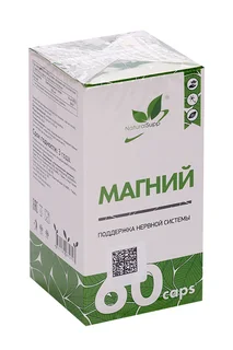 Магний Naturalsupp, 60 шт, капсулы