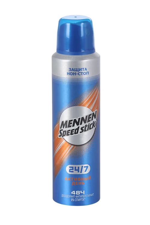 Дезодорант-антиперспирант Mennen Speed Stick 24/7 Активный день 150 мл спрей