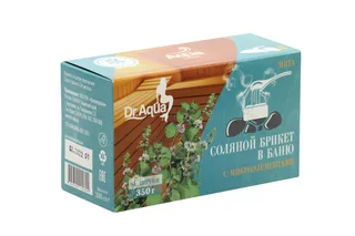 Брикет Dr Aqua соляной в баню Мята 350 гр
