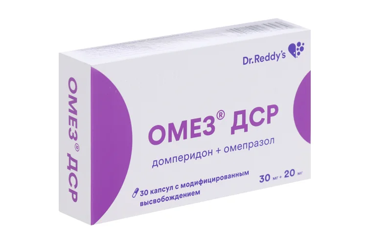 Омез капсулы 30+20 мг 30 шт