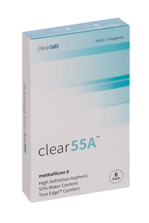 Линзы Clearlab Clear55 А контактные R 8,7 (диоптрия -5,0) 6 шт
