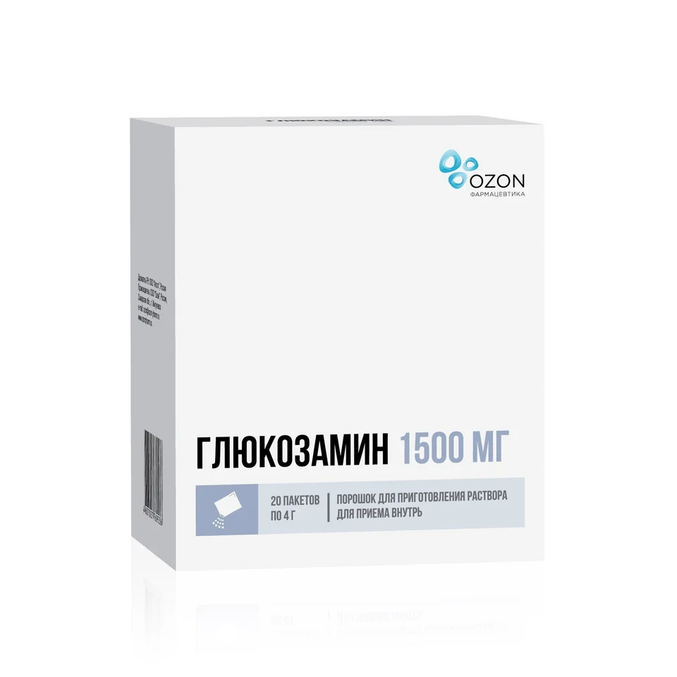 Глюкозамин порошок 1500 мг 20 шт