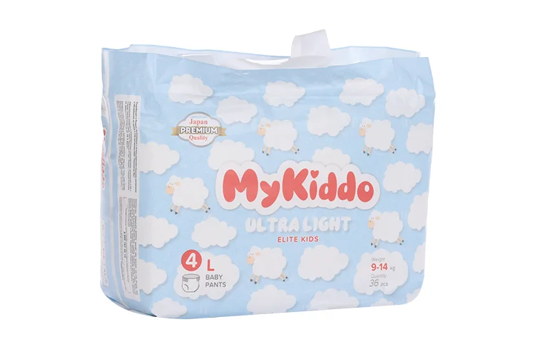 Подгузники-трусики MyKiddo Elite Kids Premium 4 ультратонкие для детей L (9-14 кг) 36 шт