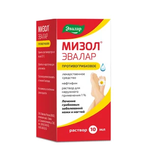 Мизол Эвалар раствор для наружного применения 1% флакон 10 мл