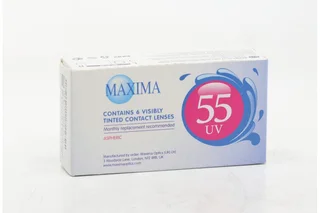 Линзы Maxima 55 UV контактные R 8,6 DIA 14,2 (диоптрия -2,5) 6 шт