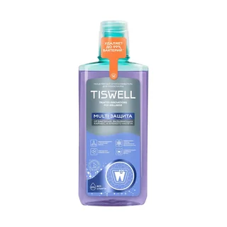 Ополаскиватель для полости рта Tiswell мицеллярный защита от бактерий / налета, 500 мл