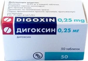 Дигоксин таблетки 0.25 мг 50 шт