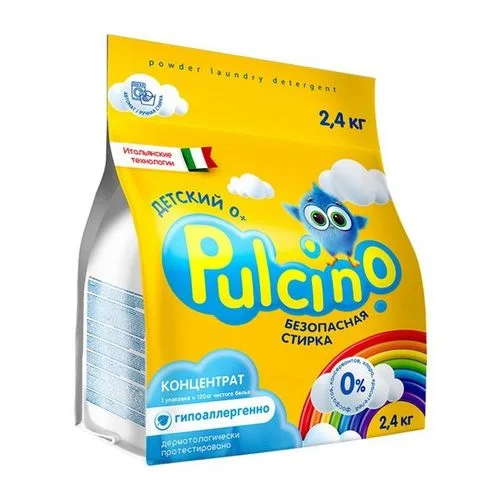Порошок Pulcino стиральный для детского белья автомат 2,4 кг