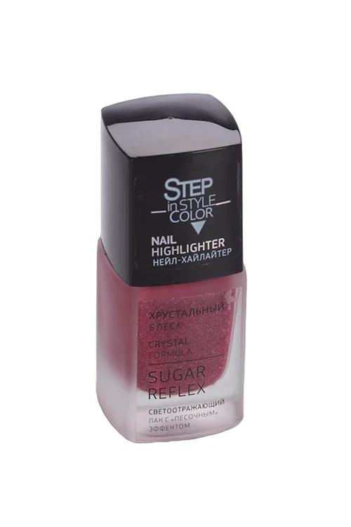 Лак Step in Style Nail Highlighter лечеб для ногт хрустал блеск №23 светоотраж / роз 11 мл