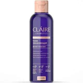Тоник Claire Cosmetics Collagen Active Pro увлажняющий для лица 200 мл