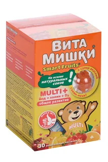 ВитаМишки Мульти плюс йод+холин+D3 30 шт пастилки жевательные