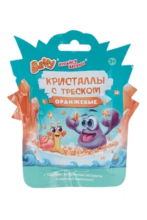 Кристаллы с треском для купания Baffy Купайся весело! оранжевые