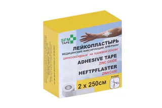 Лейкопластырь SFM-Plaster мед / фиксир ткан основа 2×250 см