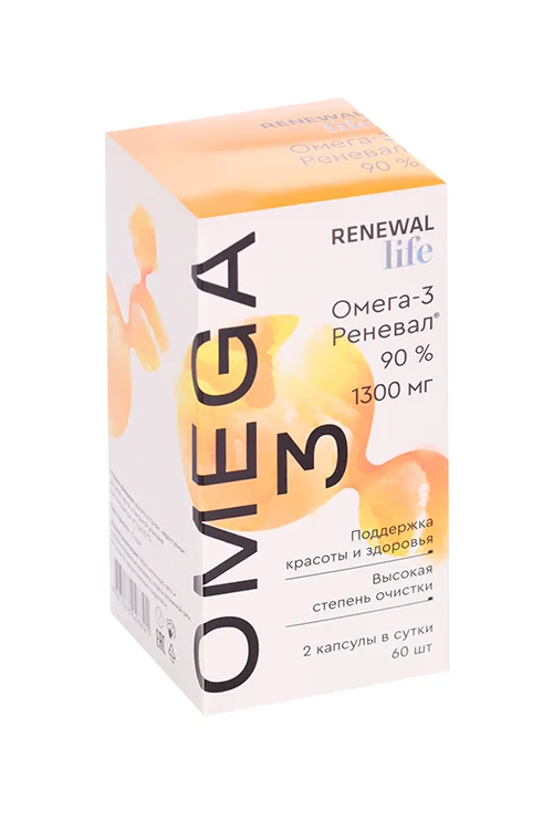 Омега-3 90% Renewal Life 60 шт капсулы