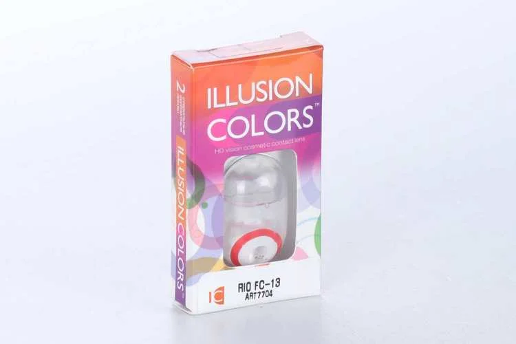 Линзы Illusion colors Rio FC 13 контактные 3 месяца - 0.00/14.0/8.6/2 шт