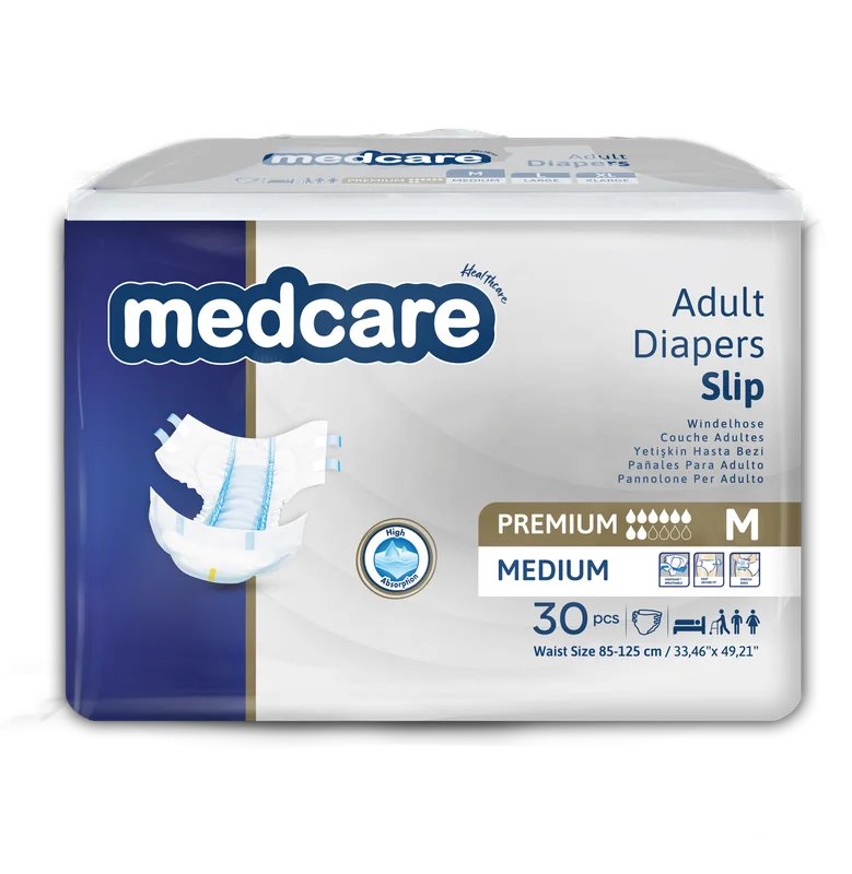 Подгузники Medcare для взрослых Premium M 85-125 см. 30 шт