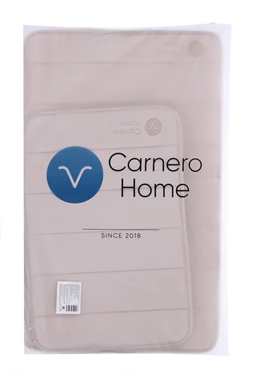 Набор ковриков Carnero Home для ванной и туалета 2 шт (бежевый)