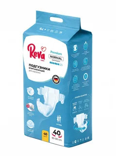Подгузники на липучках для взрослых Reva Care Normal M 10 шт