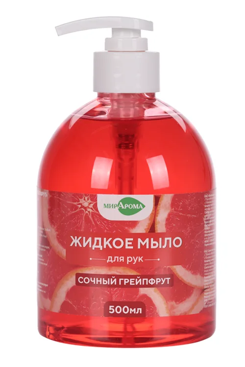 Мыло МирАрома жидкое Сочный грейпфрут для рук 500 мл