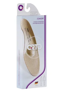 Стельки Orto Concept ортопедические из натуральной кожи бежевый р 39, пара