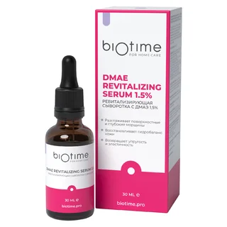 Сыворотка Biotime для лица антивозрастная с Дмаэ против морщин, 30 мл