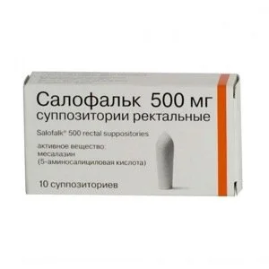Салофальк суппозитории 500 мг 10 шт