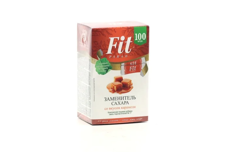 Сахарозаменитель FitParad 17 шт со вкусом карамели 100 шт стик