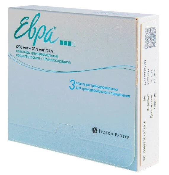 Евра 203+33.9 мкг 3 шт