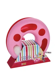Игрушка Чистый котик для кошек трек-круг с мышью на пружине 25×7,5 см розовый