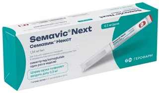 Семавик Некст раствор для п/к введ. 0,5 мг / доза 3 мл шприц-ручка