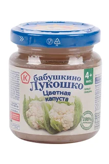 Пюре Бабушкино Лукошко из цветной капусты 100 гр
