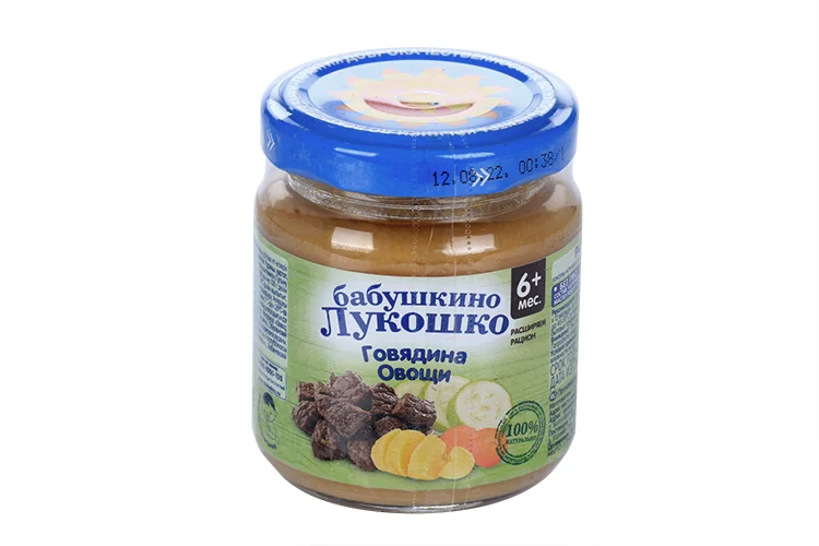 Пюре Бабушкино Лукошко Рагу овощное с говядиной 100 гр