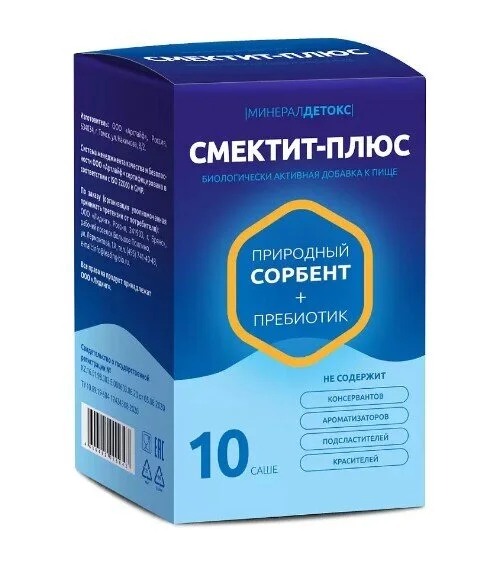 Минерал Детокс Смектит-плюс инулин пор. саше 10 шт