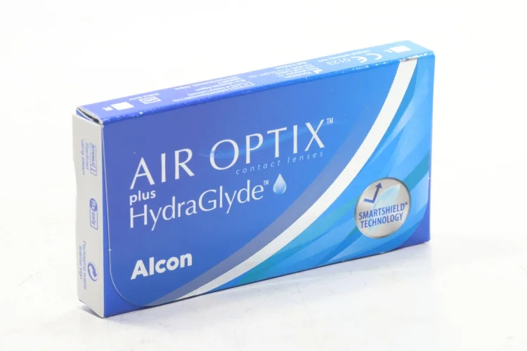 Контактные линзы Air Optix plus HydraGlyde (3) ежемесячные -5,00/14,20/8,6 3 шт