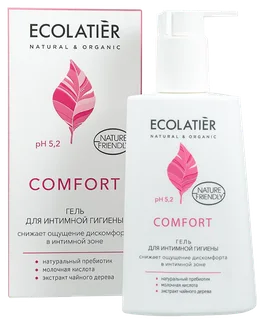 Гель для интимной гигиены Comfort с молочной кислотой и пробиотиком 250 мл Ecolatier