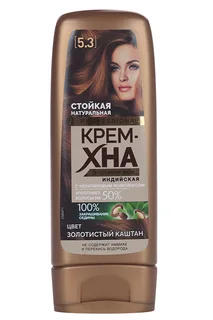Крем-Хна Professional индийская тон 5,3 золотистый каштан 140 мл