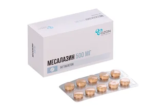 Месалазин таб. кишеч. п/о 500 мг 50 шт