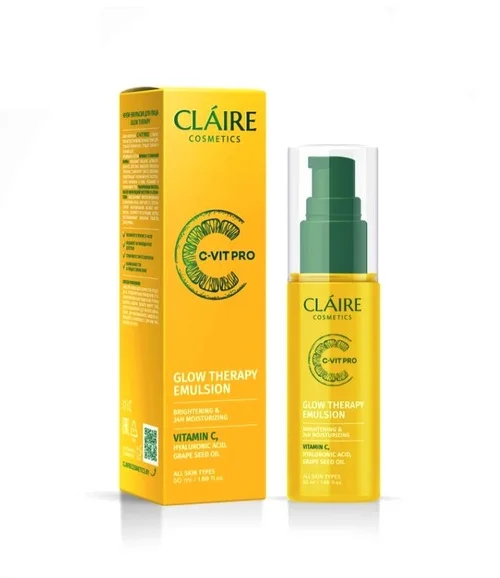 Крем-эмульсия Claire Cosmetics Glow therapy c-vit pro для лица 50 мл