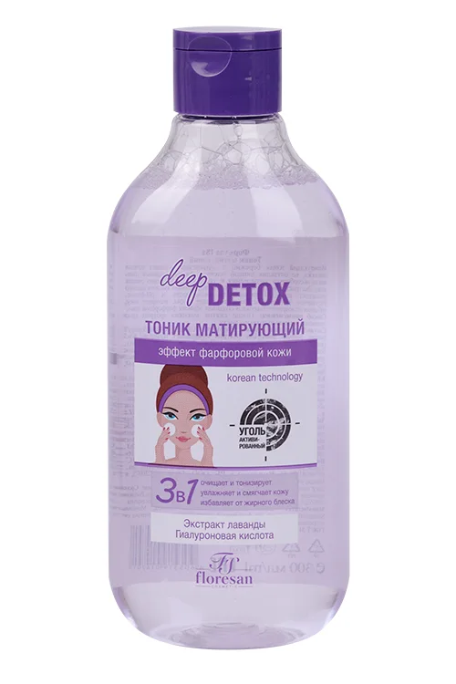 Тоник Floresan Deep detox матирующий 300 мл