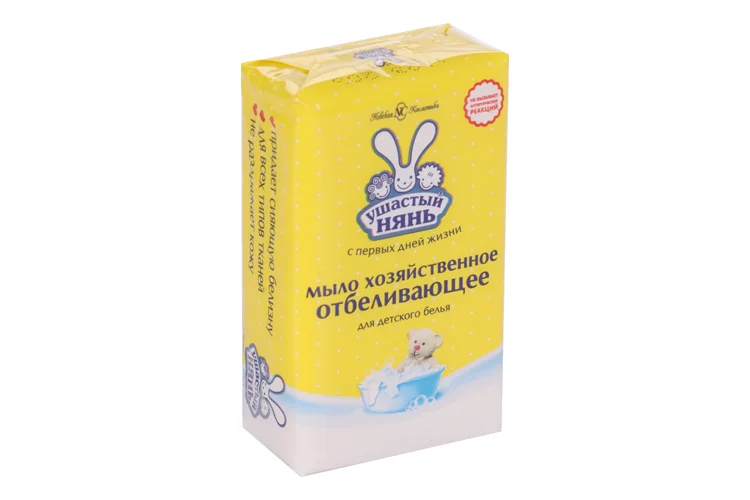Мыло Ушастый нянь хозяйственное отбеливающее 180 гр