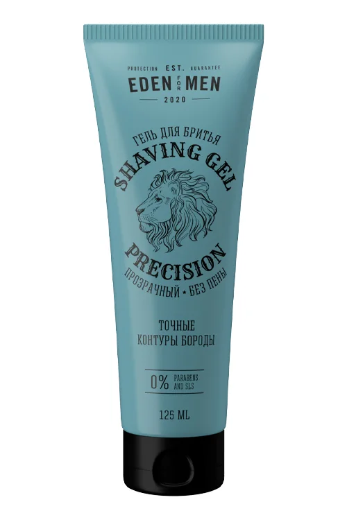 Гель для бритья прозрачный Eden For men без пены 125 мл