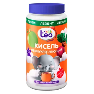 Кисель Общеукрепляющий LeoKids для детей с 12 месяцев 250 гр Леовит